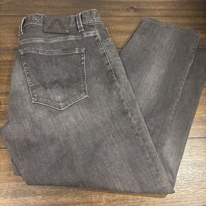 Alberto Jeans Pipe Regular Slim Fit Size 38x28 Faded Black Excellent Condition